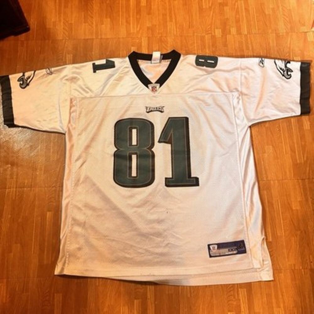 Terrell Owens #81 Philadelphia Eagles Reebok NFL Football Jersey White Mens 2XL